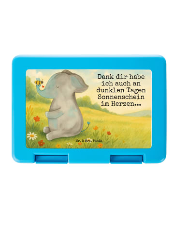 Mr. & Mrs. Panda Bentobox Elefant Biene Design mit Spruch in Weiß
