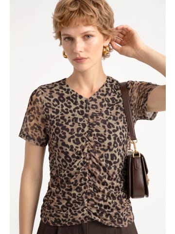 Alexa Dash Blouse in Braun