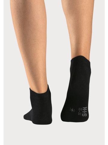 H.I.S Kurzsocken in schwarz, anthrazit meliert, grau meliert