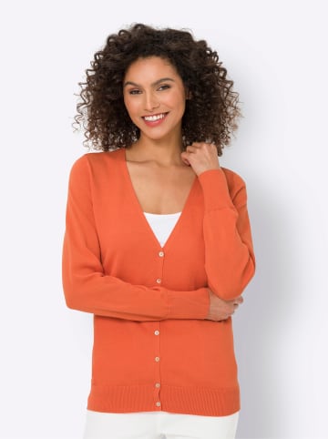 Heine Feinstrickjacke in orange
