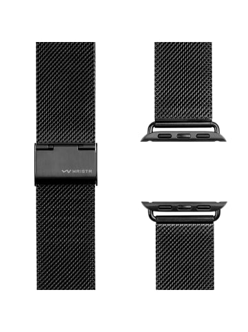WRISTR Armband Milanese in Schwarz