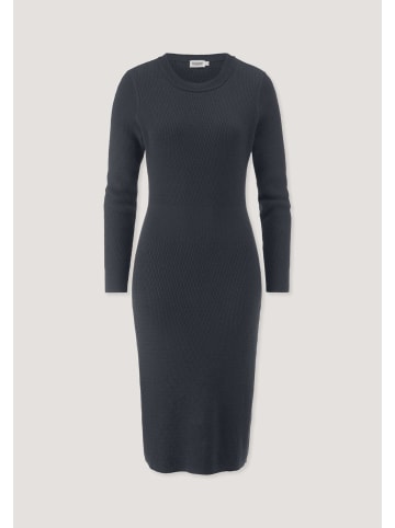 Hessnatur Hessnatur Strick Kleid Regular aus Bio-Baumwolle mit Bio-Merinowolle in marine