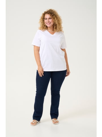 KAFFE curve T-shirt KCvalia Loose fit in Optical White