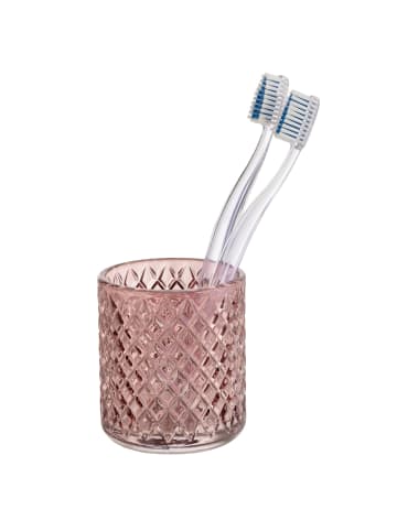 Wenko Zahnputzbecher ATESSA in Rosa, (H) 10 x (L) 7,5 cm