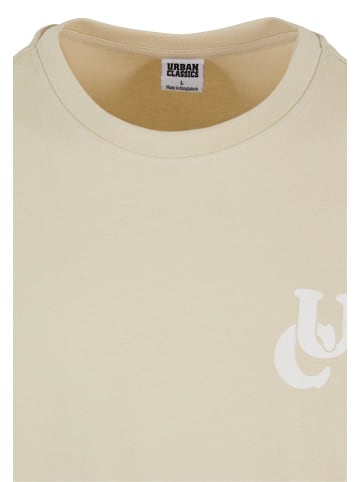Urban Classics Urban Classics UC Weavy Logo Heavy Oversized Tee in sand