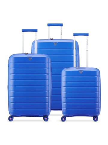 Roncato B-Flying Move 4 Rollen Kofferset 3-teilig mit Dehnfalte ultraviolet