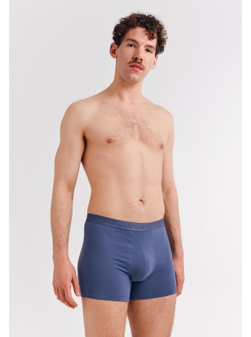 Erlich Textil  Casual Cotton enge Boxershorts aus Bio-Baumwolle in graublau