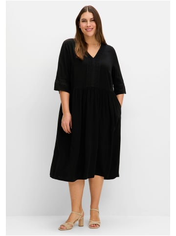 sheego Kleid in schwarz