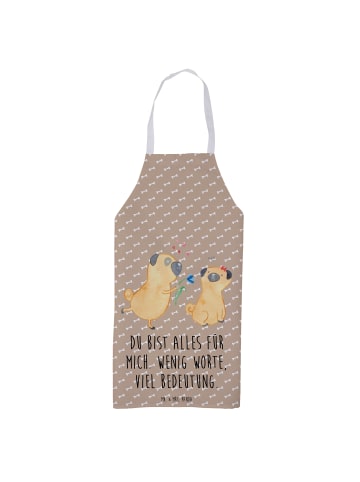 Mr. & Mrs. Panda Schürze Mops Verliebt mit Spruch in Hundeglück