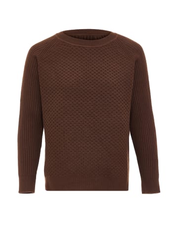 carato Damen Strickpullover in Braun
