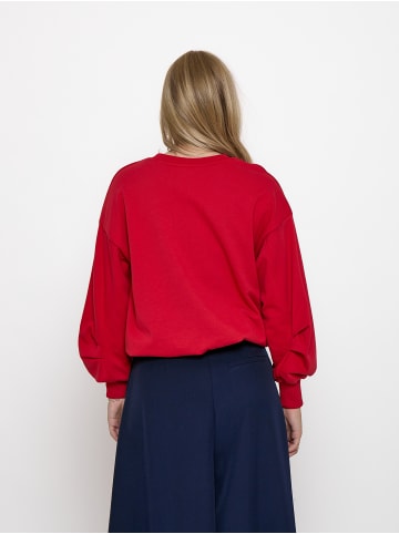 minus Sweatshirt in Haute Red