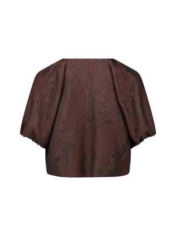 Zero  Blusenjacke mit Jacquard in Brown/Black