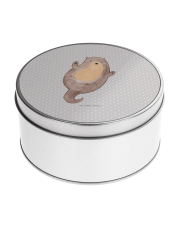 Mr. & Mrs. Panda Teedose Otter Umarmen ohne Spruch in Grau Pastell