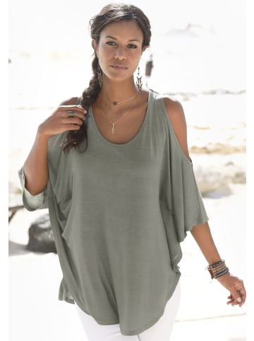 LASCANA Strandshirt in khaki