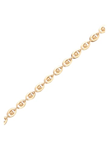 faina Women Beaded Chain Link Bracelet in Rose Gold