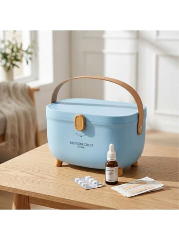 relaxdays Medizinbox in Blau