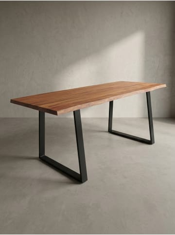 KADIMA DESIGN Schreibtisch Massivholz Baumkante, Arbeitszimmer, Geräumig