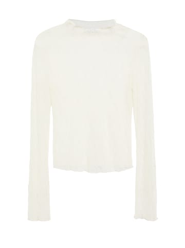 comma Langarmshirt in ecru