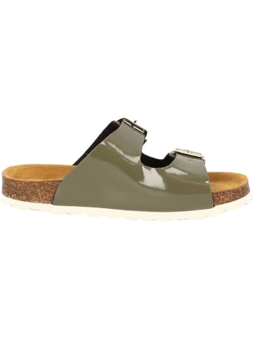 palado Pantoletten in khaki lack