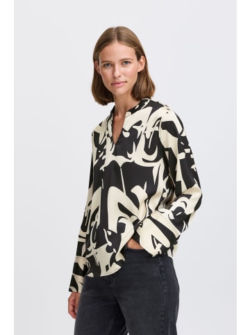 b. young Langarm-Bluse BYJINNY Baggy fit in Black Mix