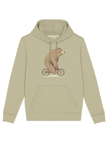 wat? Apparel Sweatshirt Fahrradbär in Sage