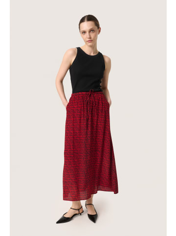 Soaked in Luxury Rock SLAlize Gerade Passform in Salsa Square Print