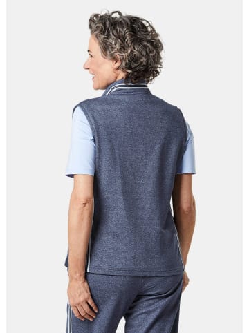 GOLDNER Kurzgröße: Freizeitweste mit Reißverschluss in jeansblau / marine