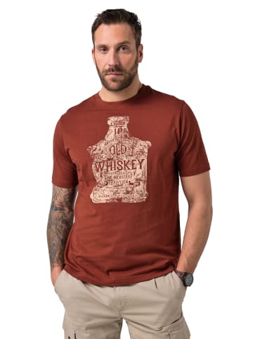 JP1880 Kurzarm T-Shirt in rostbraun