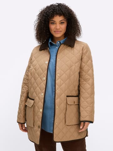 sheego Steppjacke in camel-schoko