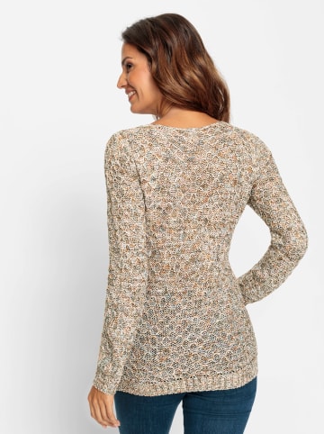 WITT WEIDEN Pullover in ecru-gemustert