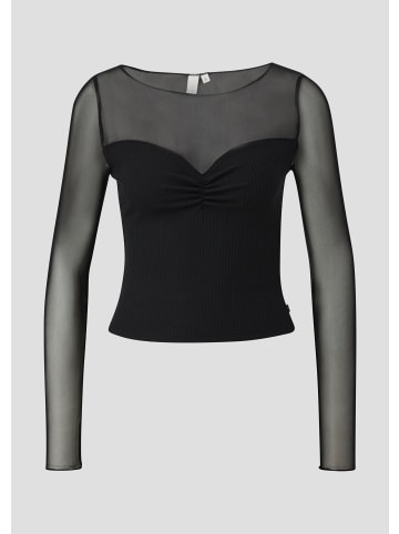 QS T-Shirt in 9999_schwarz