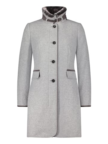 Gil Bret Wollmantel mit Stehkragen in Light Silver Melange