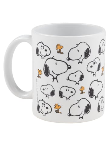 Snoopy The Peanuts Snoopy Tasse Allover Kaffeetasse Becher 320 ml in weiß