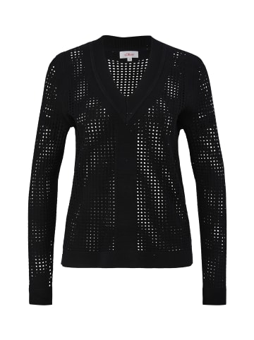 s.Oliver Strickpullover in 9999_schwarz