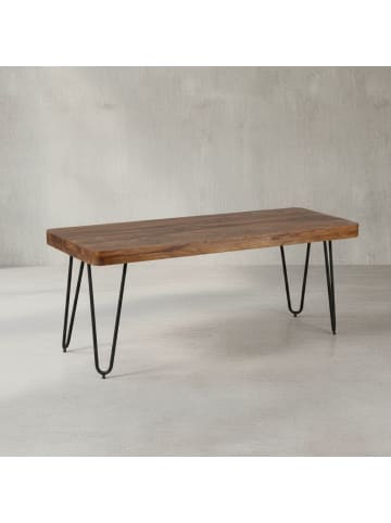 KADIMA DESIGN Esszimmer 120 x 45 x 40 cm Sitzbank BAGLI Massiv-Holz in Massivholz