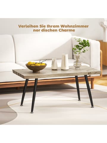 HOMCOM Couchtisch in Eiche 100L x 50B x 45H cm