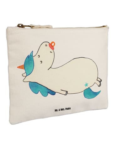 Mr. & Mrs. Panda Kosmetikbeutel Einhorn Schnuller ohne Spruch in Weiß