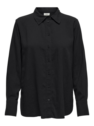 JACQUELINE de YONG Hemd Locker geschnittene Bluse Hemdkragen in Schwarz