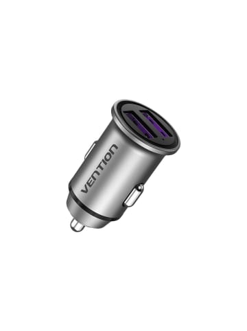 Vention Autoladegerät 2x USB FFEH0 30W Grau in Grau