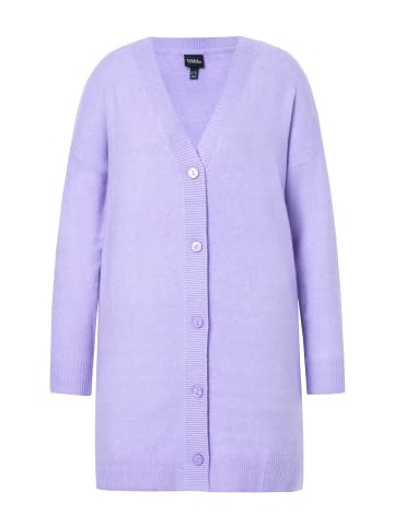 Ulla Popken Strickjacke in lavendel