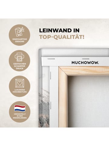 MuchoWow Leinwand bilder Gefrorener Fluss (BxH)