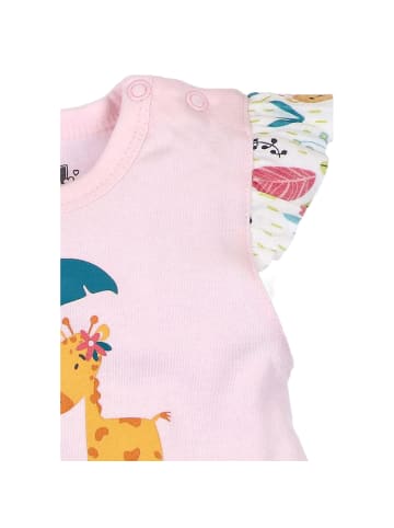 Nini Babyshirt Giraffe in rosa/pink