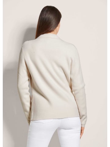 MADELEINE Strickjacke aus Merinowolle und Kaschmir in wollweiß