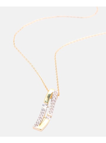 Vanlere Halskette mit Anhänger aus 375 Gelbgold mit Zirkonia