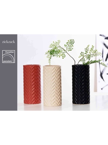 Ritzenhoff & Breker Vase Zick Zack 25 cm in Terra