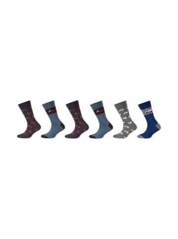 camano Socken 6er Pack ca-soft in navy peony