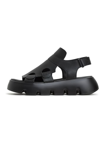 CESARE GASPARI Plateausandalen in Black