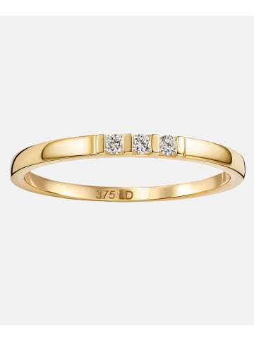 Diamant L'éternel Ring aus 375 Gelbgold mit 0.05 Karat Diamant