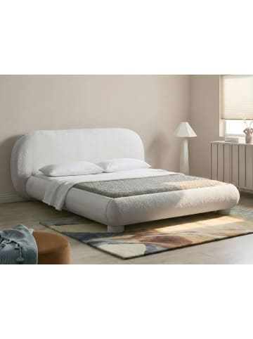 Beliani Doppelbett BAYEL in Weiß - (W) 213 x (H) 100 x (L) 231 cm