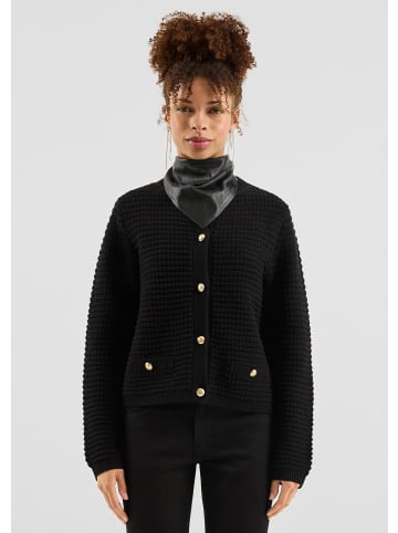 QS Strickjacke in 9999_schwarz